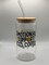 16 oz Emotional Support Ice Coffee Glass with Straw product 1